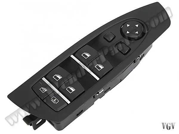 BMW F01 F02 F07 - Cam Açma Düğmesi Çerçevesi Sol Siyah Perdeli Katlanır Aynali 61319241915 | WENDER