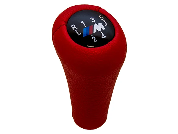 Vites Topuzu BMW -5 İleri- Man.Şanz; (Kırmızı; Suni Deri) -///M- 25117503231 | WENDER