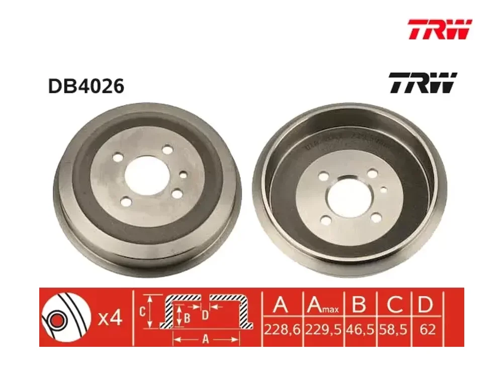 BMW E30 Fren Kampanası TRW DB4026
