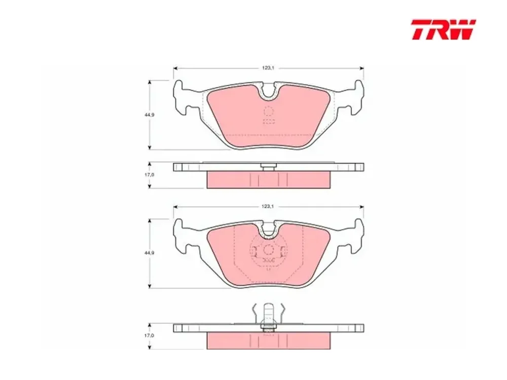 BMW E34 E36 E46 E53 E85 E86 Fren Balatası TRW GDB1189