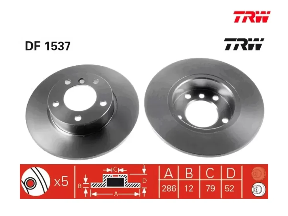 BMW E36 Fren Diski TRW DF1537