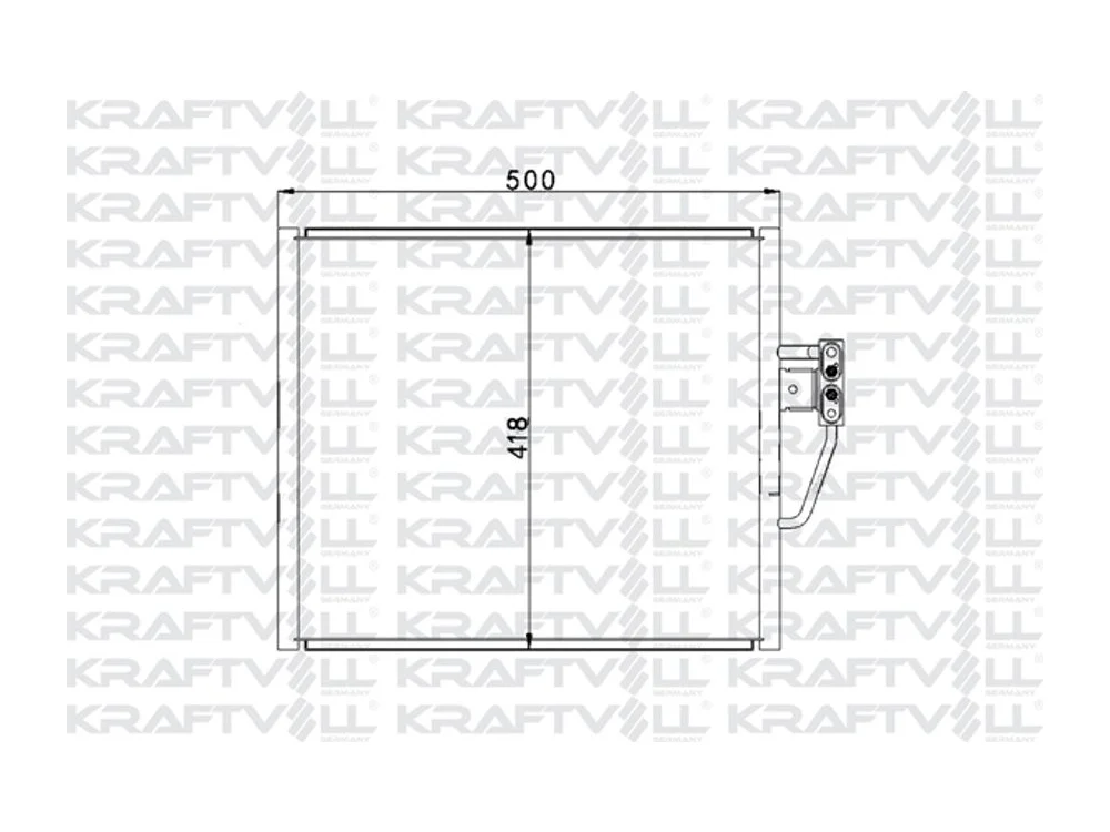 BMW E39 Klima Radyatörü M51 M52 KRAFTVOLL 08060079
