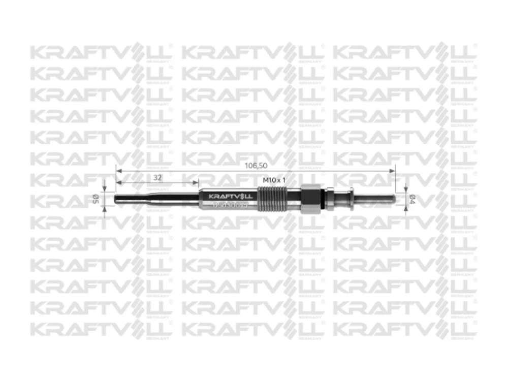BMW E46 E53 E60 E61 E63 E64 Kızdırma Bujisi M47 M57 N57 KRAFTVOLL 05030077