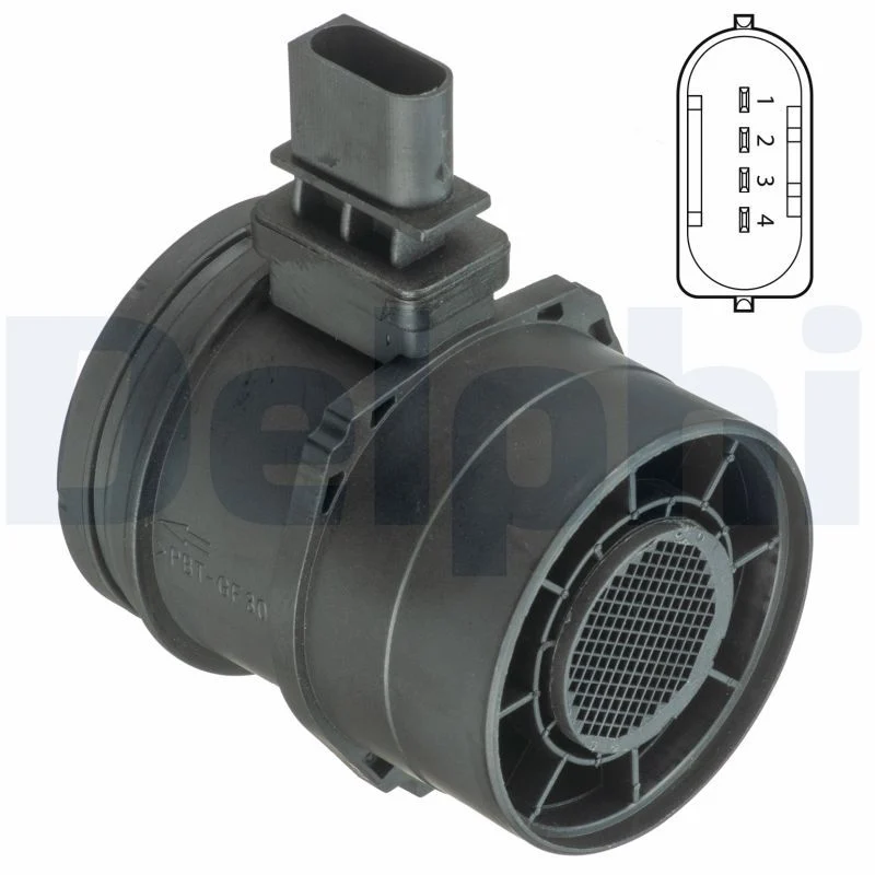 BMW E65 E66 E67 E81 E82 E84 Hava Akış Sensörü Debimetre DELPHI AF10396-12B1