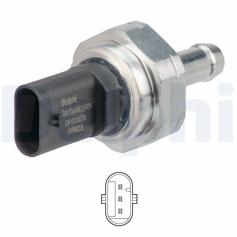 BMW E84 E90 E91 E92 E93 F01 Egzoz Basınç Sensörü DELPHI DPS00035-12B1