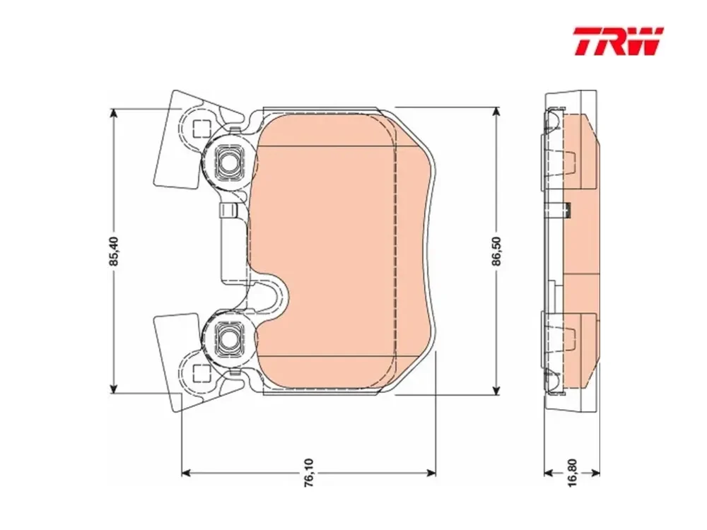 BMW E87 E90 Fren Balatası TRW GDB1795