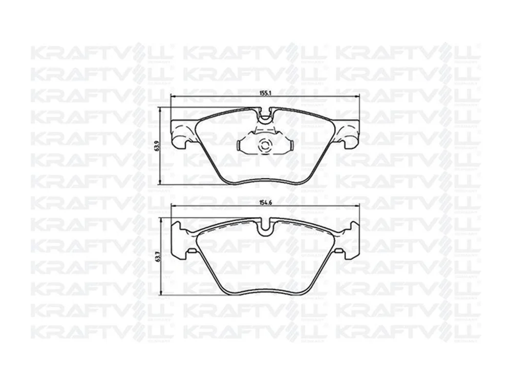 BMW F10 F11 Fren Balatası N57 N53 B47 KRAFTVOLL 07010108