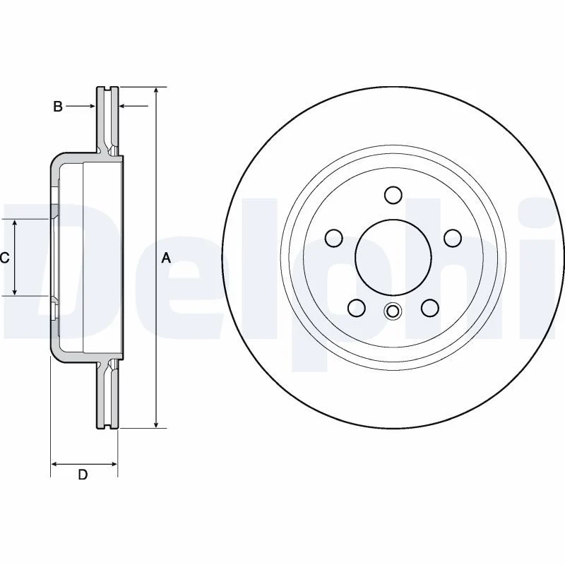 BMW F10 F11 Fren Diski Arka DELPHI BG4664C