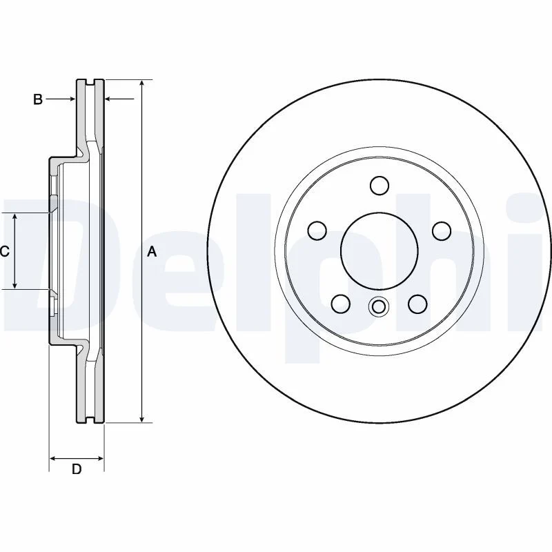 BMW F39 F45 F46 F48 F54 F55 Fren Diski Ön DELPHI BG4777C