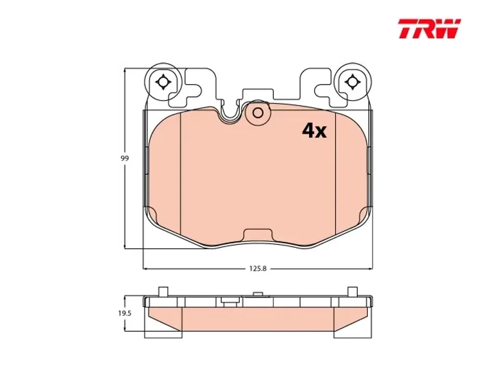 BMW G05 G20 G22 Fren Balatası TRW GDB2526