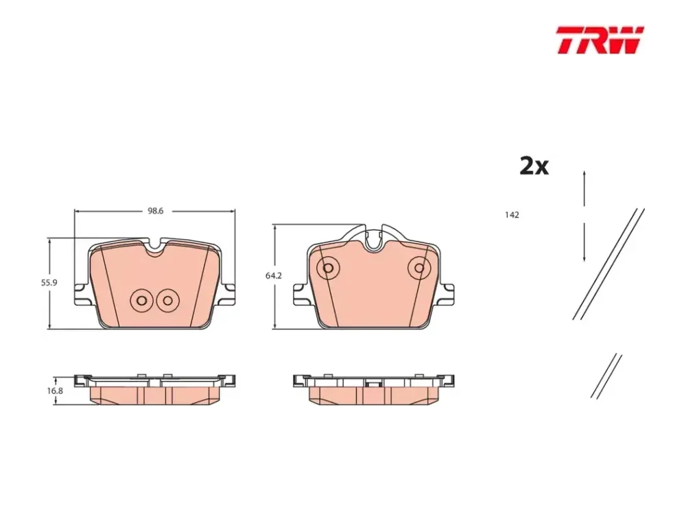 BMW G20 Fren Balatası TRW GDB2487
