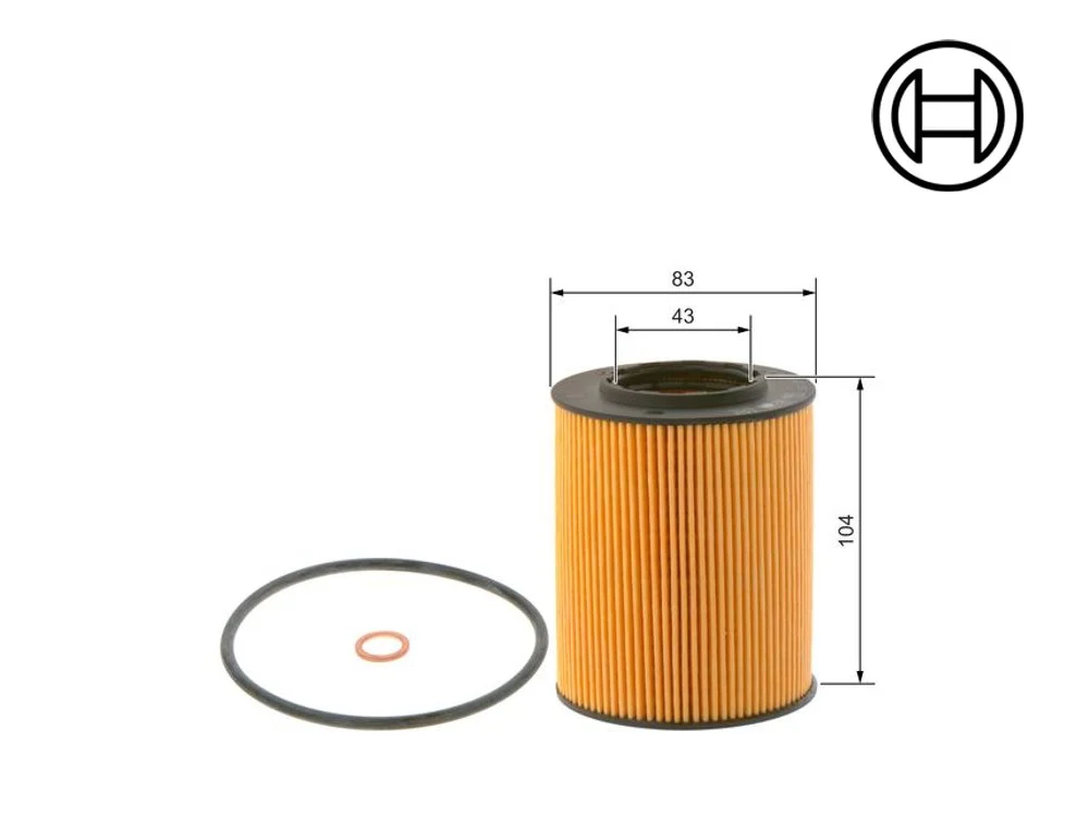 Bmw Yağ Filtresi-BOSCH M52 E36/E46/E39/E60/E38/E61/E65/X5/Z3 11427512300 BOSCH 09864B7017