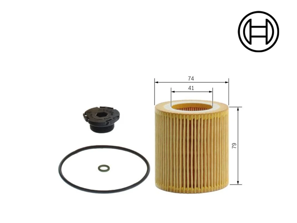 Bmw Yağ Filtresi-MANN N20 F20/F21/F20 LCI/F30/F34 11427640862 BOSCH F026407175