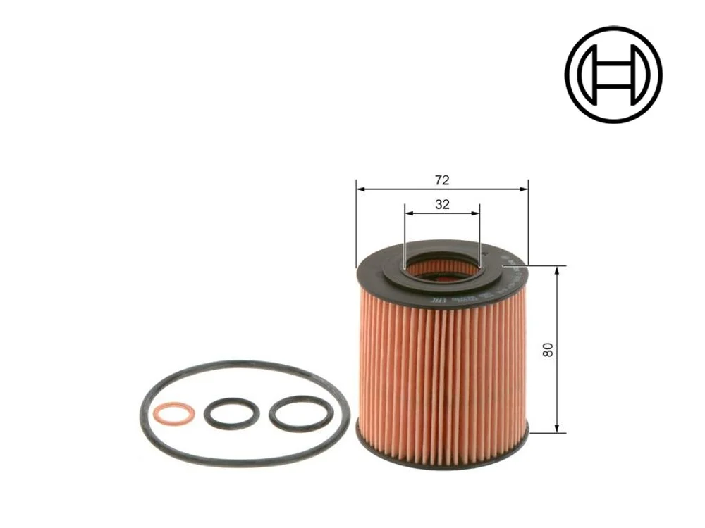 Bmw Yağ Filtresi-MANN N43/N45N/N46N E81/E87/E87 LCI/E88/E46/E82/E90 11427508969 BOSCH 09864B7018