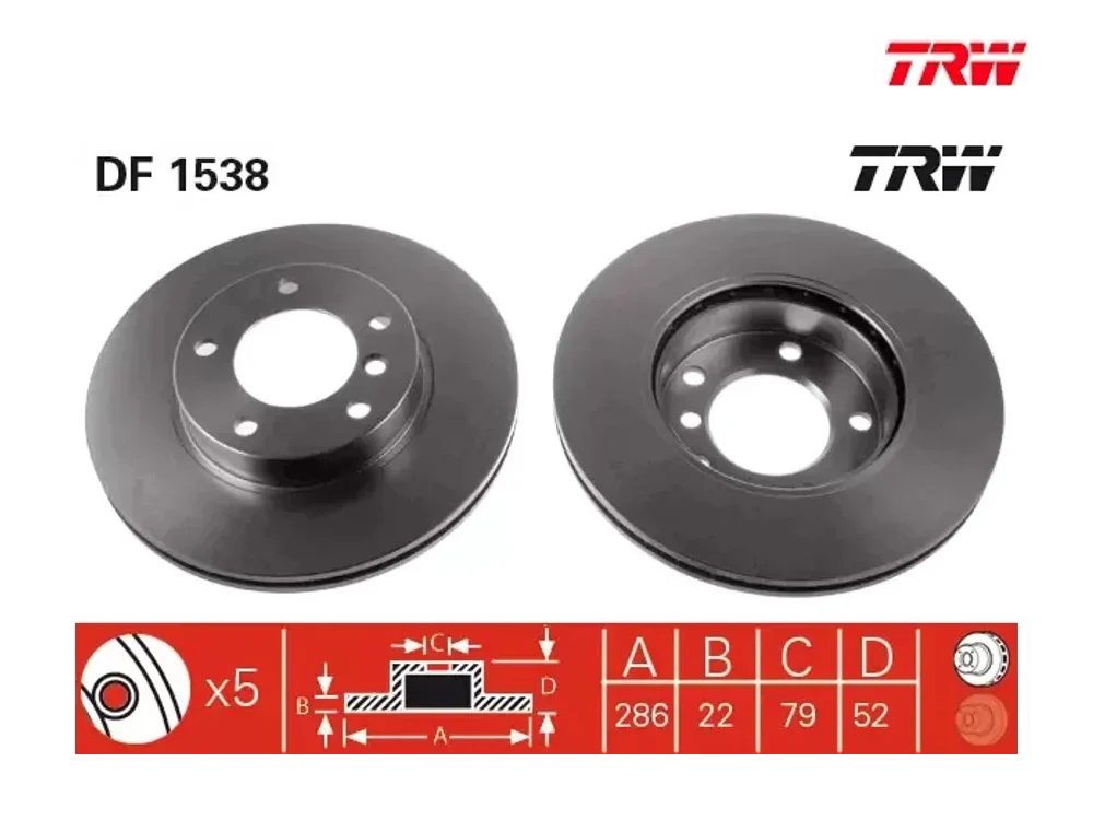 Fren Diski Ön TRW DF1538