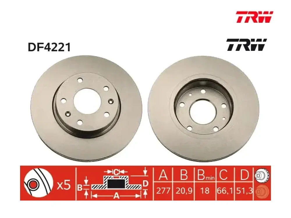 Fren Diski Ön TRW DF4221