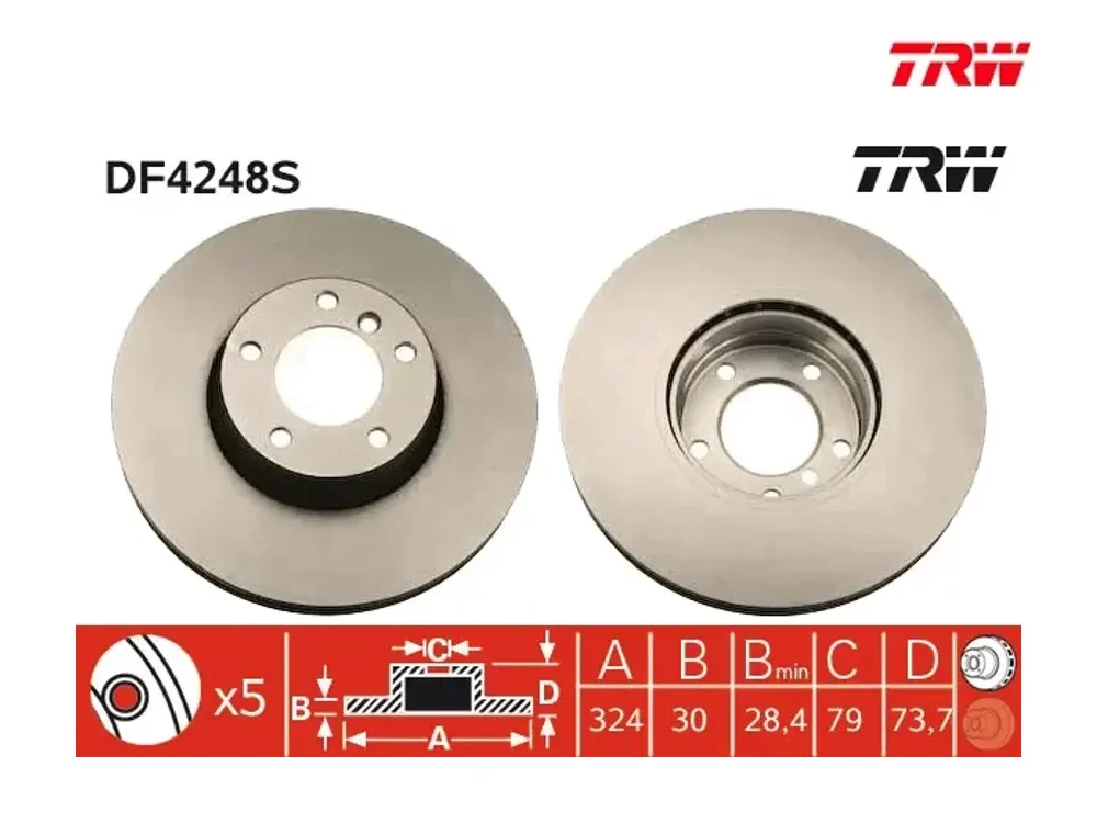 Fren Diski Ön TRW DF4248S