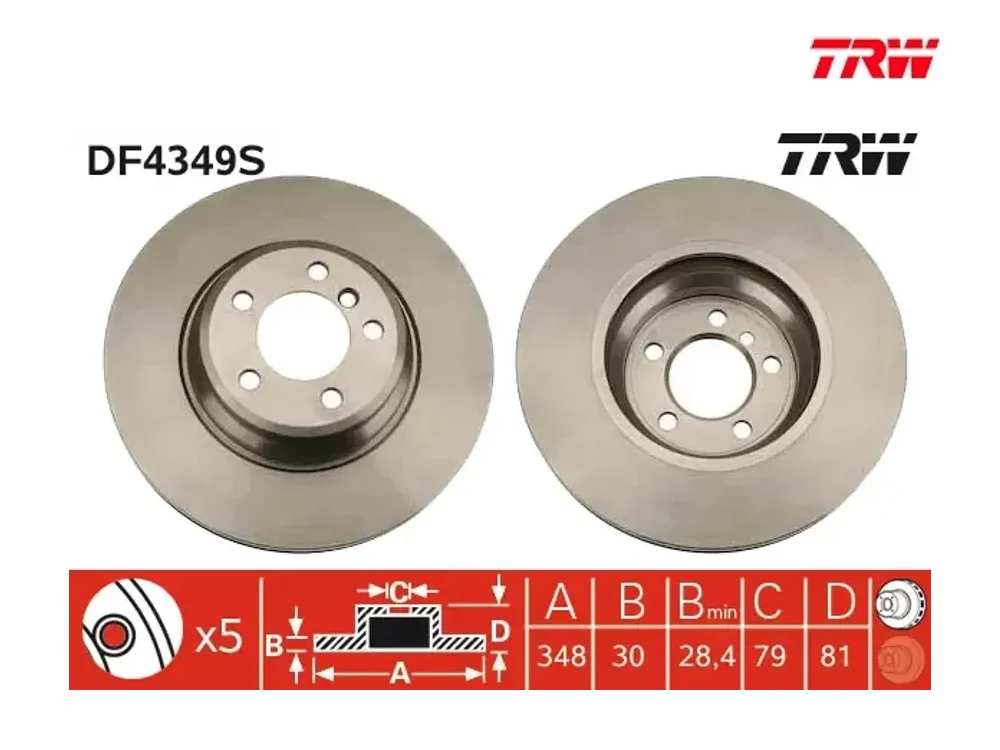Fren Diski Ön TRW DF4349S