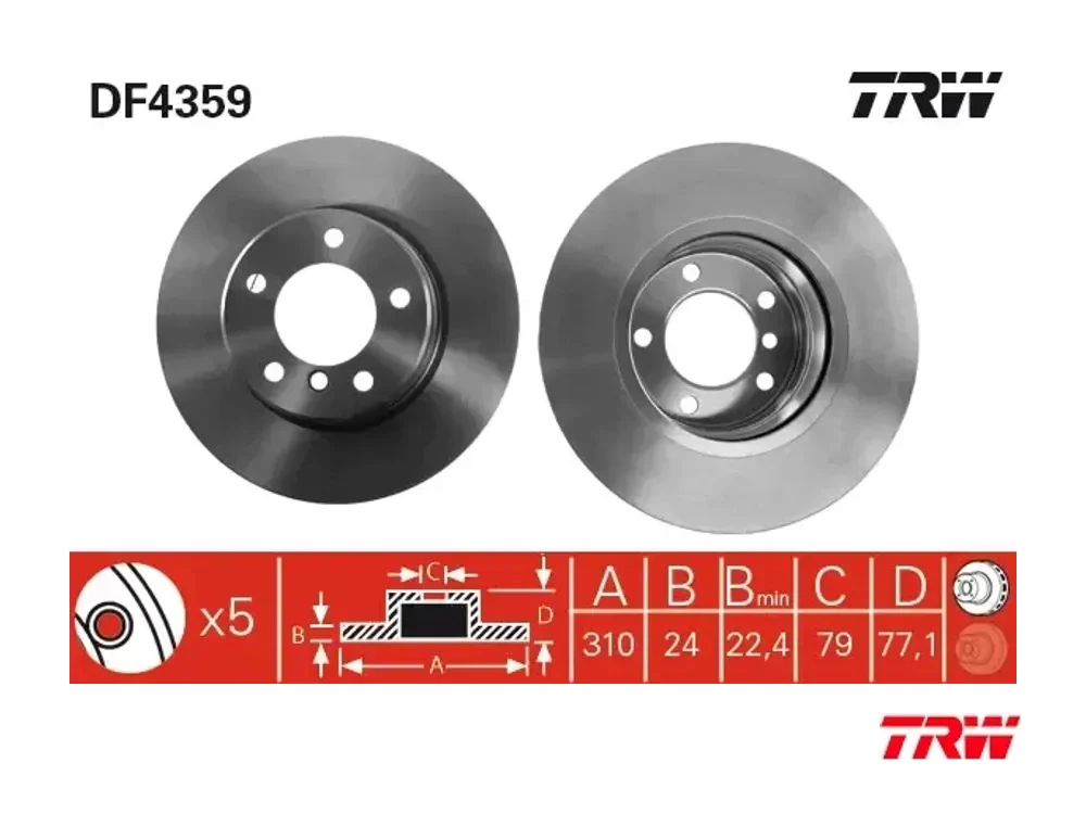 Fren Diski Ön TRW DF4359