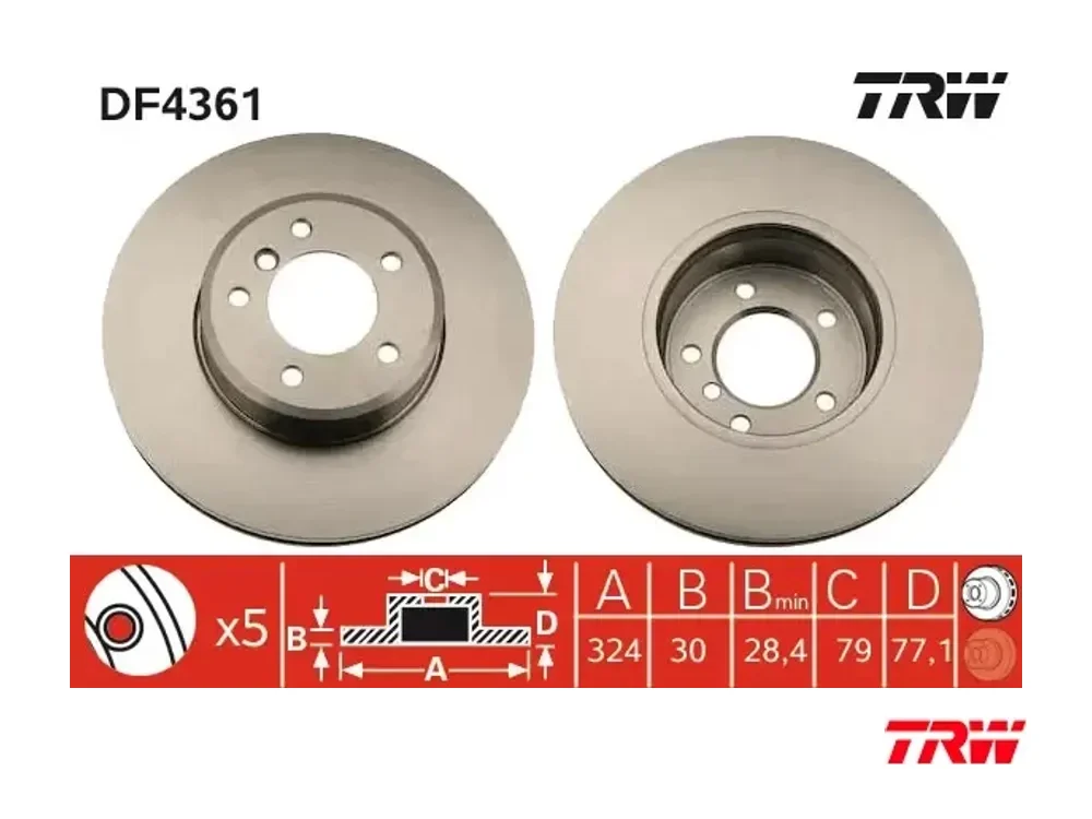 Fren Diski Ön TRW DF4361