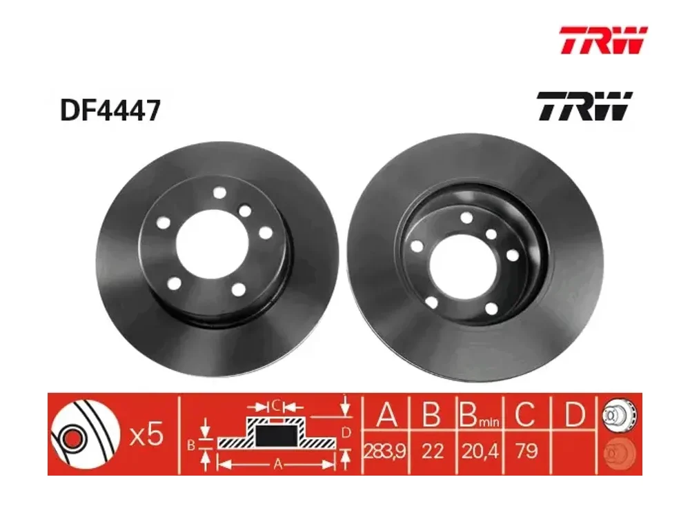 Fren Diski Ön TRW DF4447