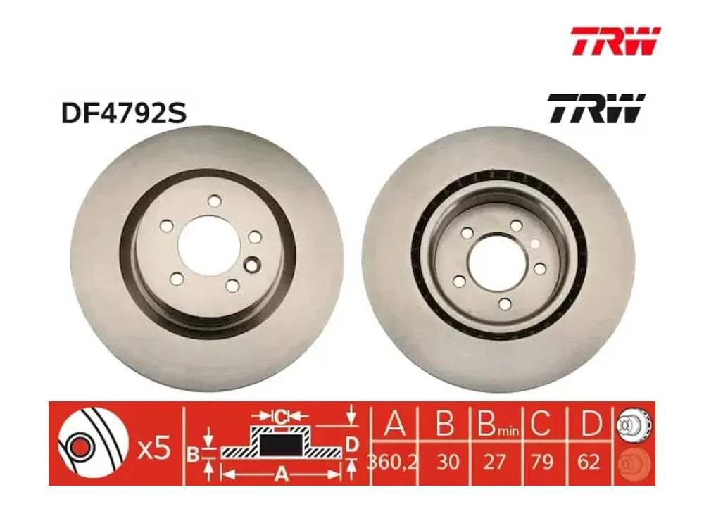 Fren Diski Ön TRW DF4792S