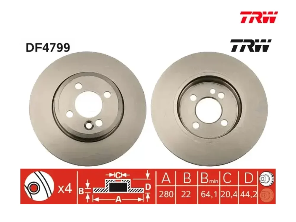 Fren Diski Ön TRW DF4799