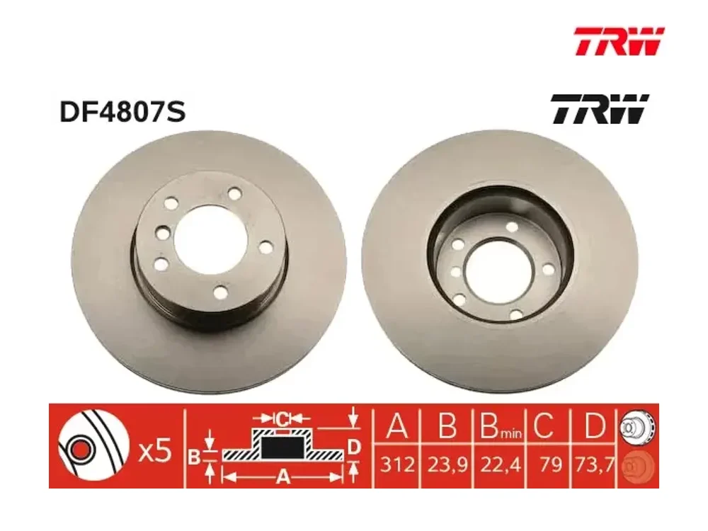 Fren Diski Ön TRW DF4807S