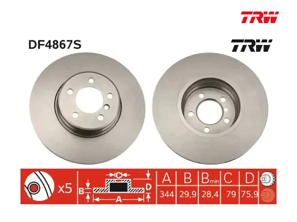 Fren Diski Ön TRW DF4867S