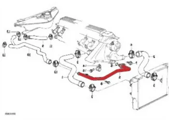 BMW 01/1995 Sonrası Blok Su Borusu M51 [E34] 11532246013 | BMW
