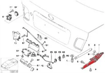 BMW Bagaj Menteşesi Sağ [E46] 41627001560 | BMW