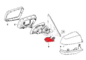 BMW LCI Alt Ayna Kapağı Set [E60 E61 E63 E64] 51167203859 | BMW