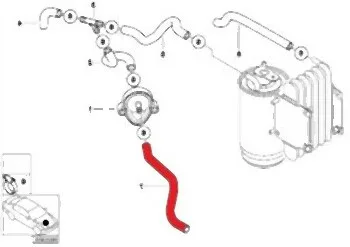 BMW Mazot Filtresi Hortumu [E39] 13537786810 | BMW