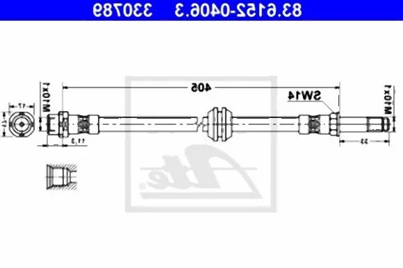 BMW Ön Fren Hortumu [E46 E85 E86] 34321164312 | ATE