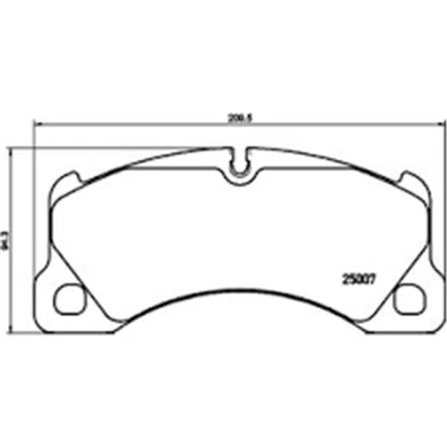BMW Porsche Panamera Ön Balata Takimi Pgd 8db355015801 8355015801