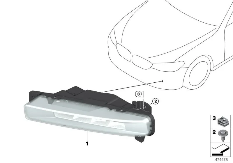 BMW 3 Serisi E36 - Sis Far Sol 63178357397 | BTAP