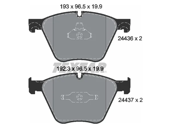 Fren Balatası F07 F01 F15 F16 Ön 550i; 750/760i; X5/X6 -M- TEX_2443601 TEXTAR