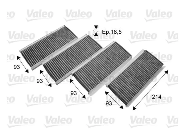 Klima Filtresi E90 E92 (Set) Karbonlu -M3- VAL_715712 VALEO