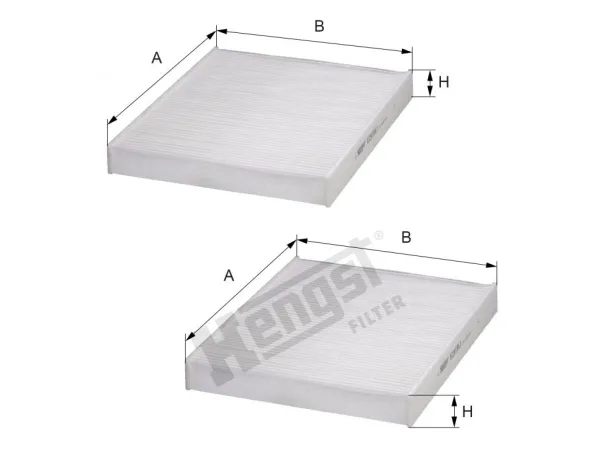 Klima Filtresi F10 F01 (Set) HNG_E2978LI2 HENGST
