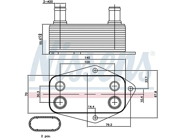 Motor Yağ Radyatörü M47 [E39 E46] NSN_90675 NISSENS