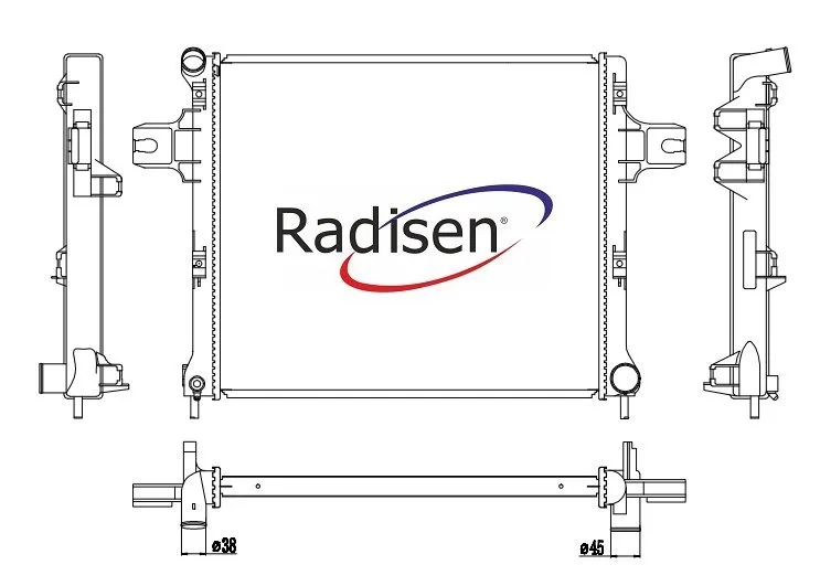 BMW 5 Serisi E34 - Radyatör (88-) 5.18I 5.20I 5.25I 5.25IX 177 306 769 360 760 17111737763 | RADISEN