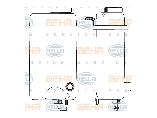 Radyatör Su Deposu E39 E38 [M60 M62 M73] BHR_8MA376705431 HELLA