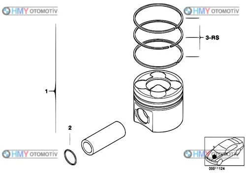 Sekman M47/M57 Std (M47 4Ad-M57 6 Ad) Bmw (M47 Adet-M57 6 Adet ) Standart E46 E65 E53 3 Serisi 7 Serisi X5 11252247384 0611440000
