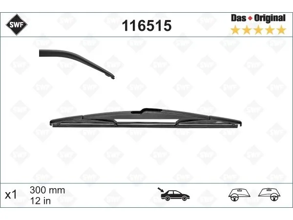 Silecek F20 F15 Arka 30cm SWF_116515 SWF