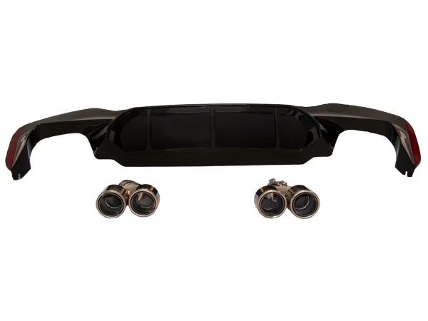 Tampon Difüzörü F90 Arka (2-Çıkış; Egz.Uçlu) [G30 ///M5] 51128073379 | WENDER