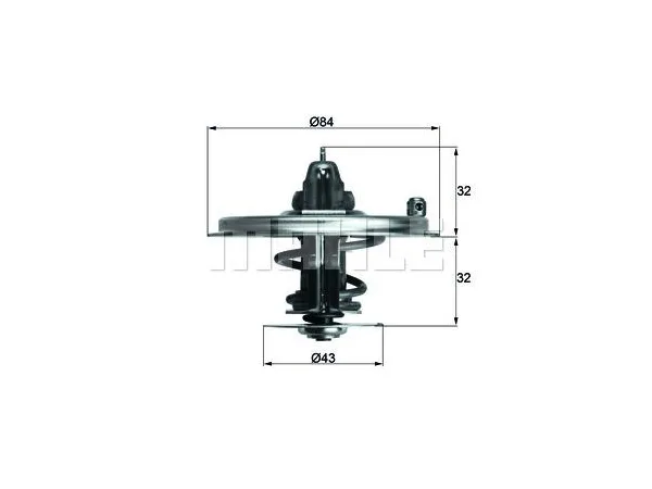 Termostat M70 [E32] 80C MHE_TX3680D MAHLE