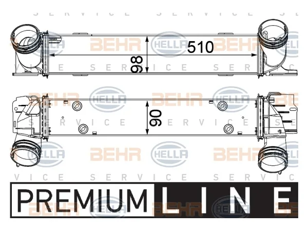 Turbo İnterkol Radyatörü E87 E90 [M47N2 N47] BHR_8ML376731791 HELLA