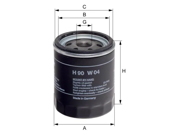 Yağ Filtresi M10 [E30] HNG_H90W04 HENGST