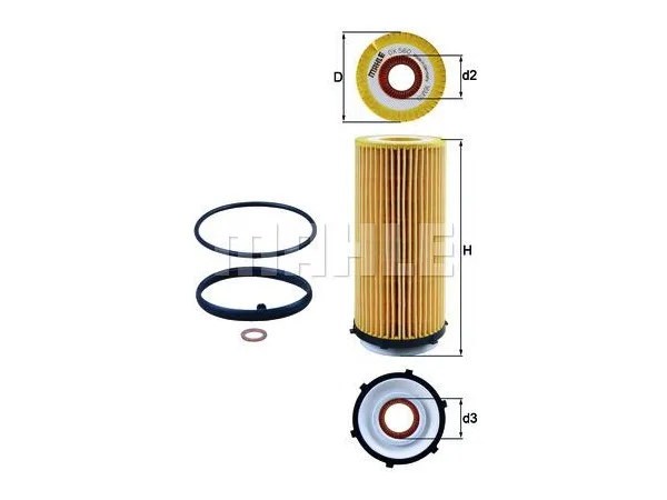 Yağ Filtresi N57 [E90 E70 E71 F10 F01] KHT_OX560D KNECHT