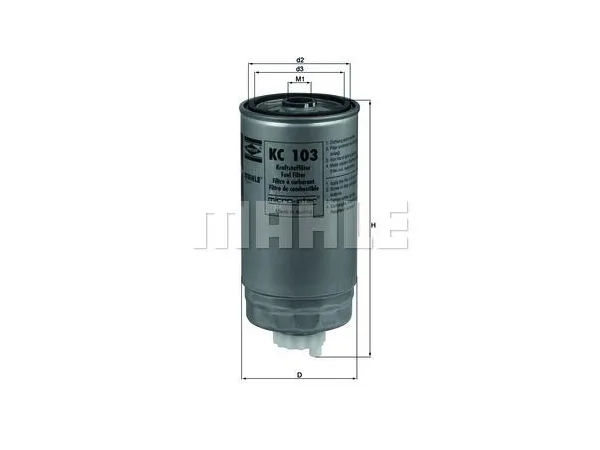 Yakıt Filtresi M21 [E30] KHT_KC103 KNECHT